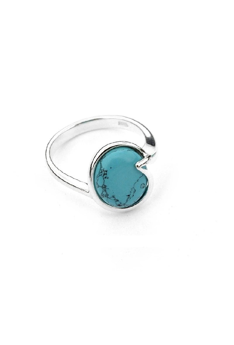 Bague avec turquoise reconstituée argent 925 - RIVE GAUCHE
