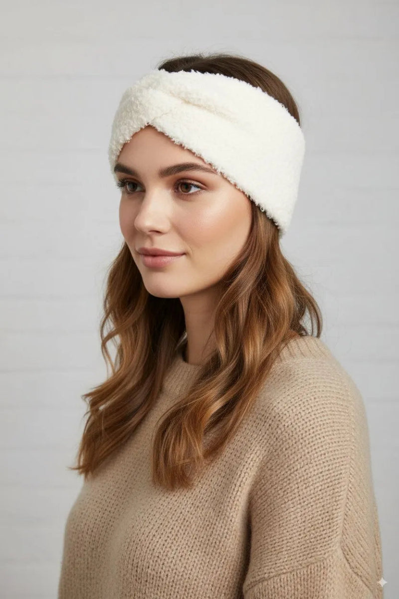 Bandeau en moumoute écru - RIVE GAUCHE