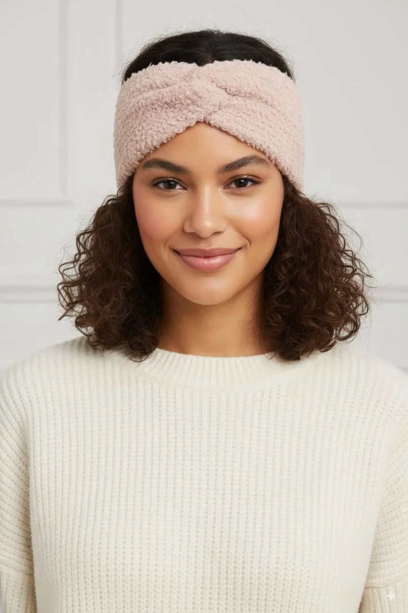 Bandeau en moumoute taupe - RIVE GAUCHE