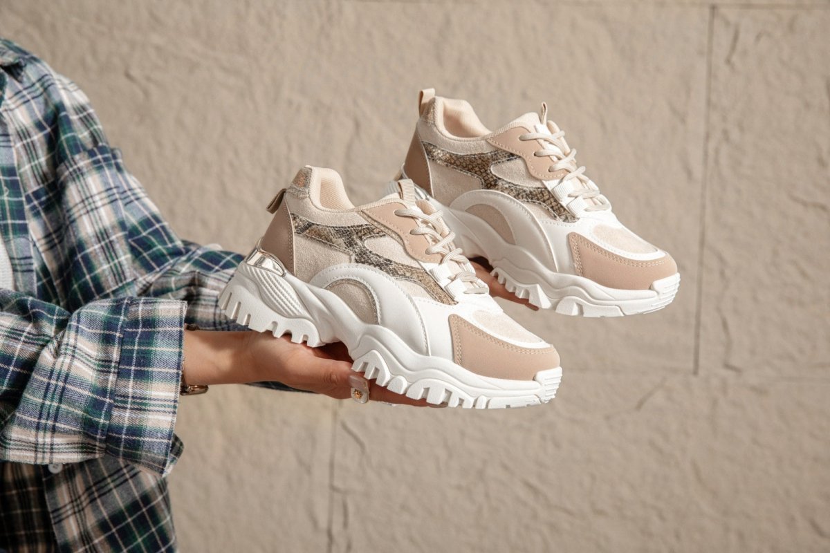 Baskets beiges Mia à lacets - RIVE GAUCHE