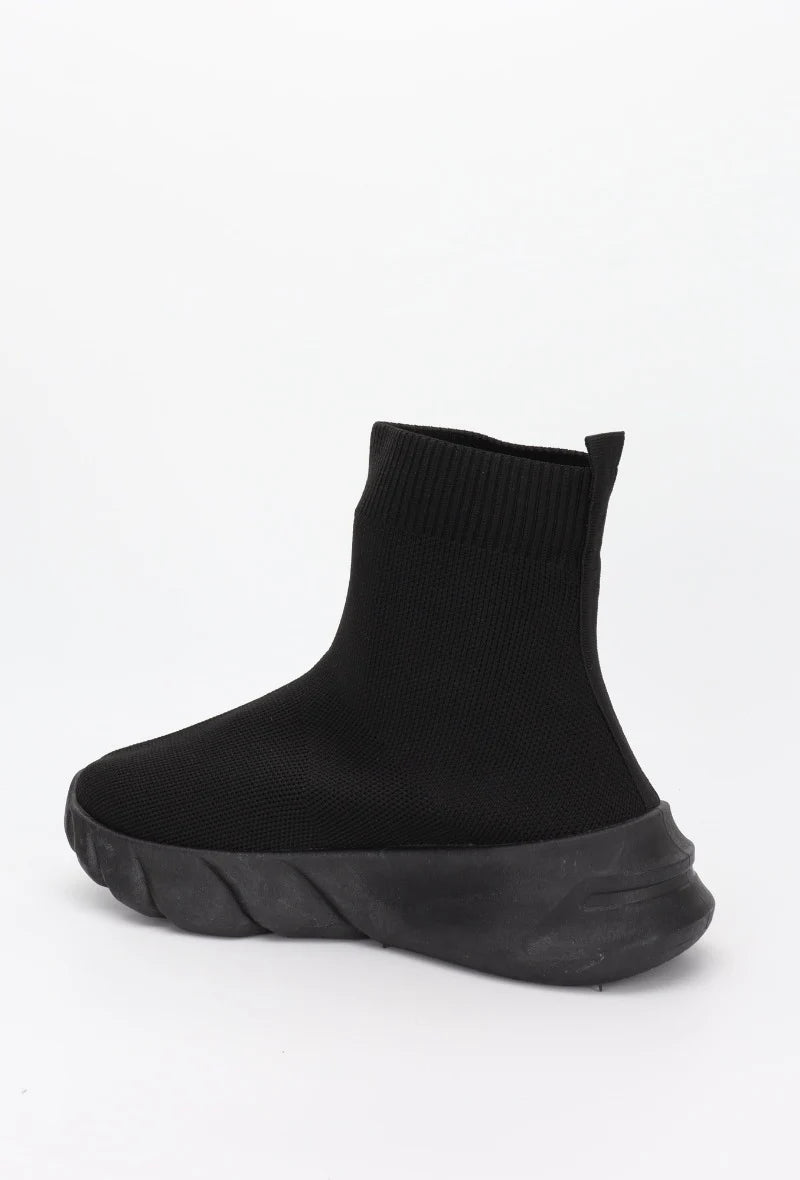 Baskets chaussettes montantes noires - RIVE GAUCHE