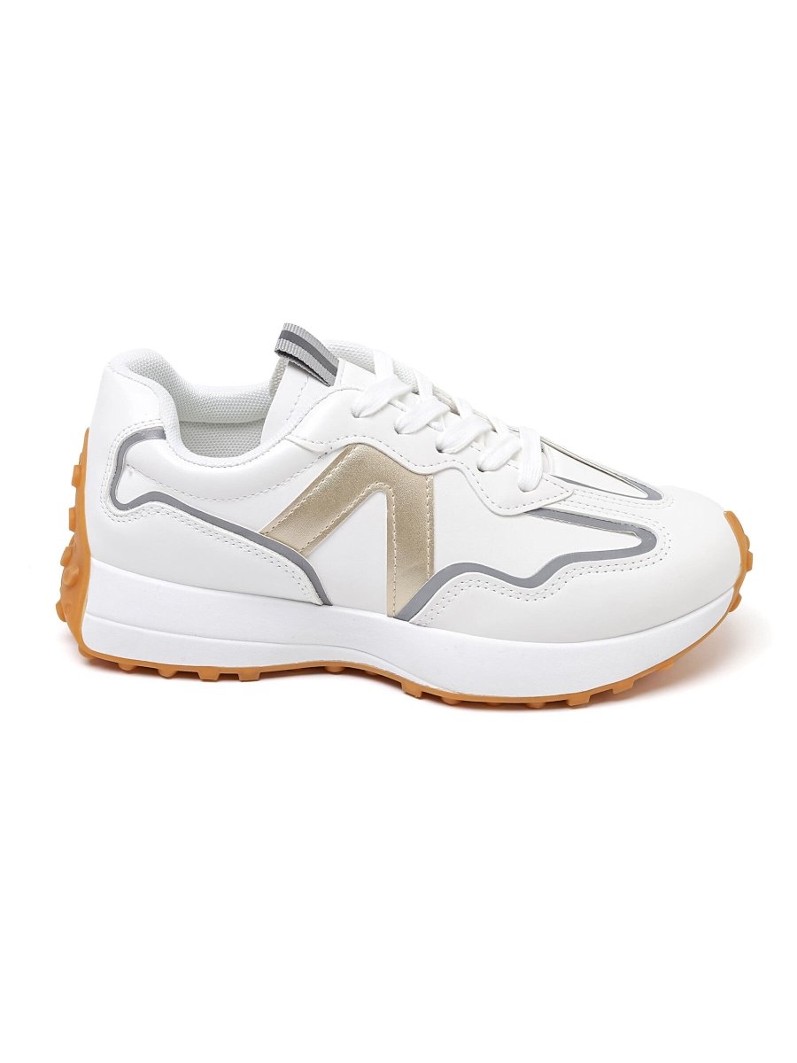 Baskets décontractées or à semelles crantées - RIVE GAUCHE