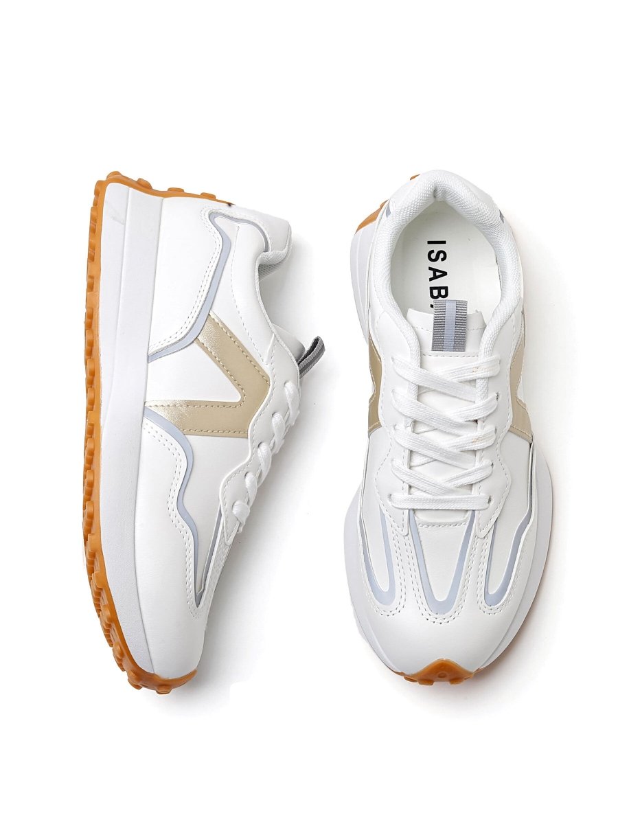 Baskets décontractées or à semelles crantées - RIVE GAUCHE