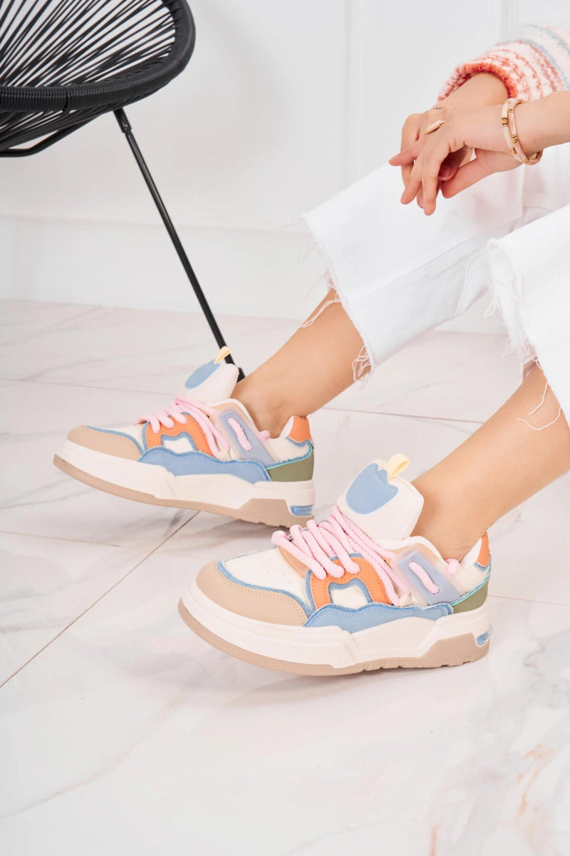 Baskets multicolores à lacets - RIVE GAUCHE