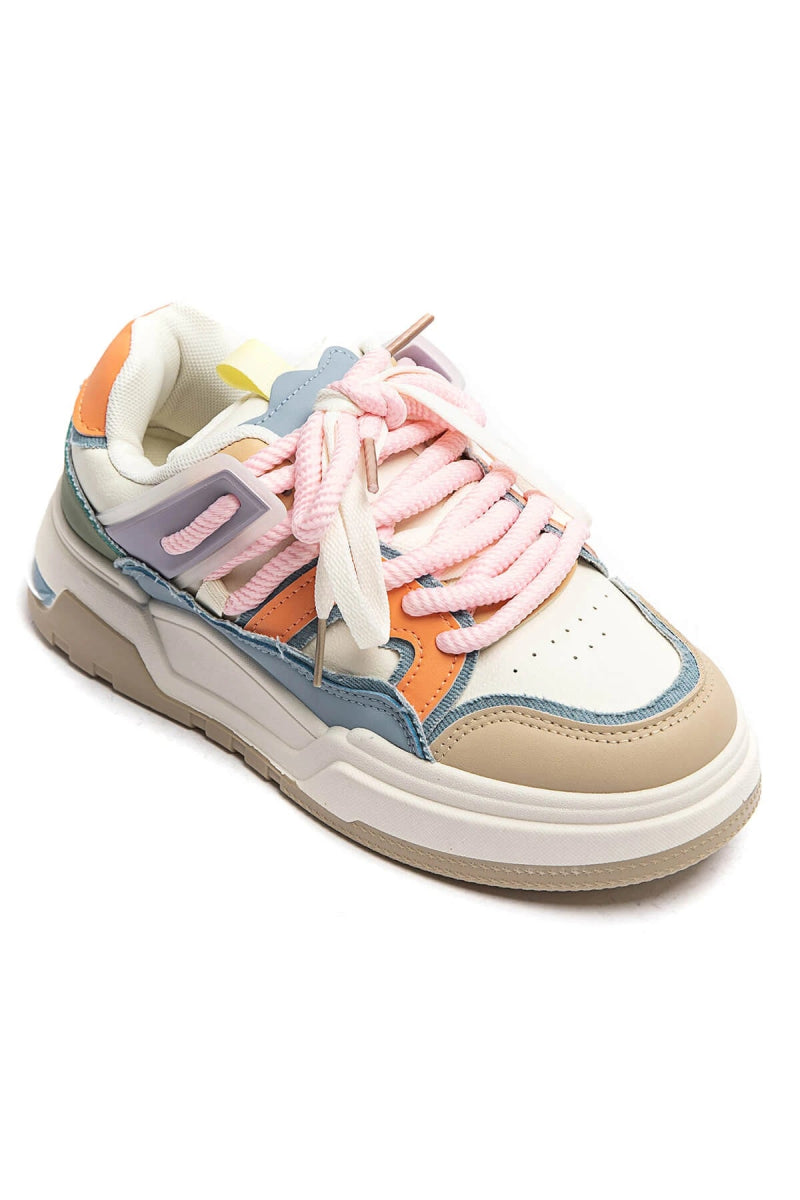 Baskets multicolores à lacets - RIVE GAUCHE