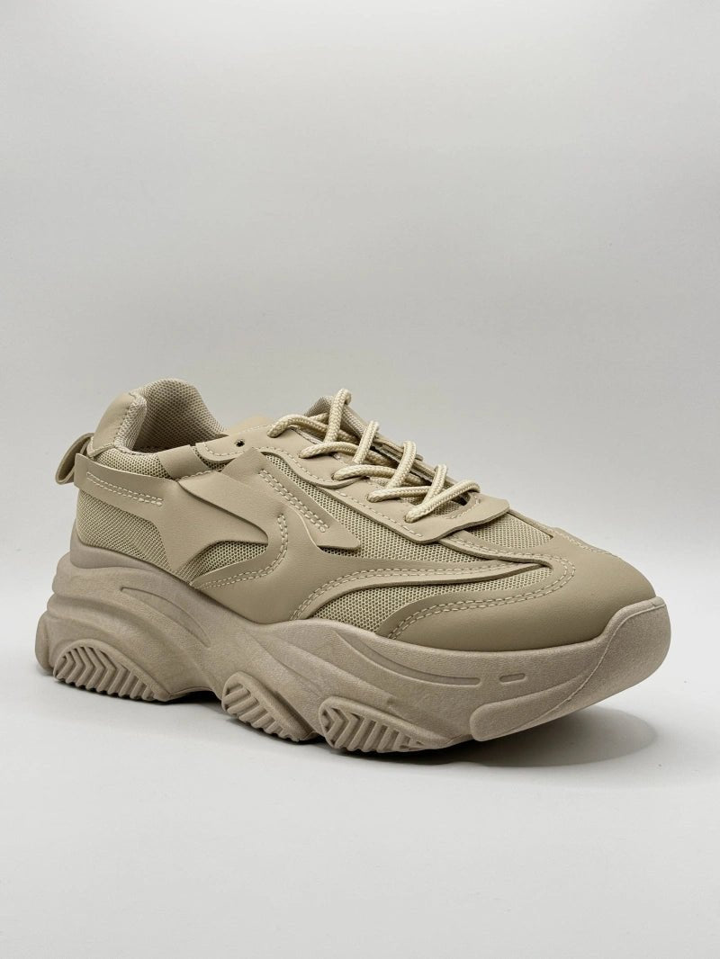 Baskets running beiges décontractées et confortables - RIVE GAUCHE