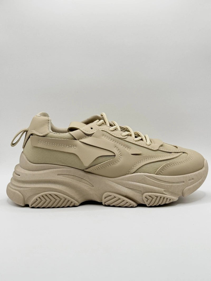 Baskets running beiges décontractées et confortables - RIVE GAUCHE