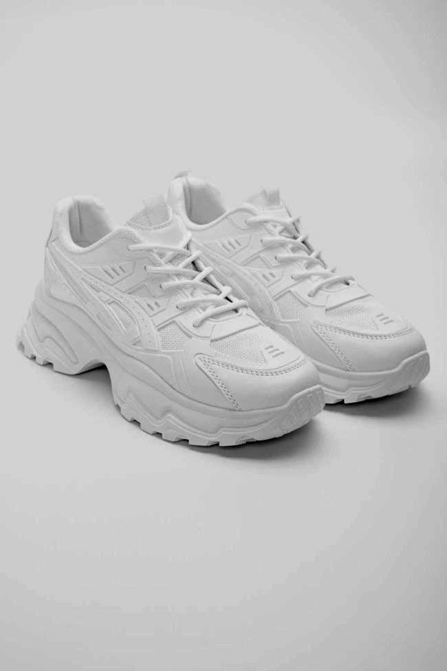 Baskets running blanches à plateforme classiques - RIVE GAUCHE