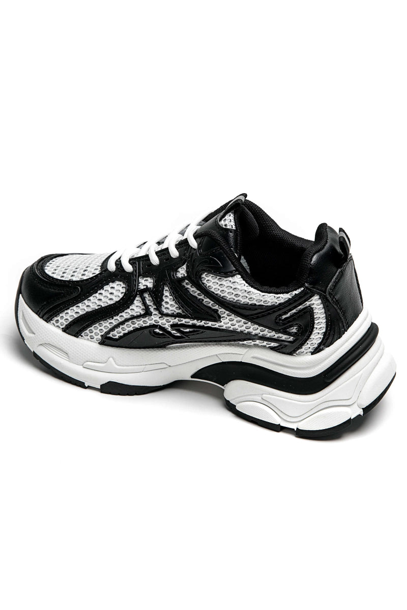 Baskets sneakers noires compensées ultra tendance - RIVE GAUCHE