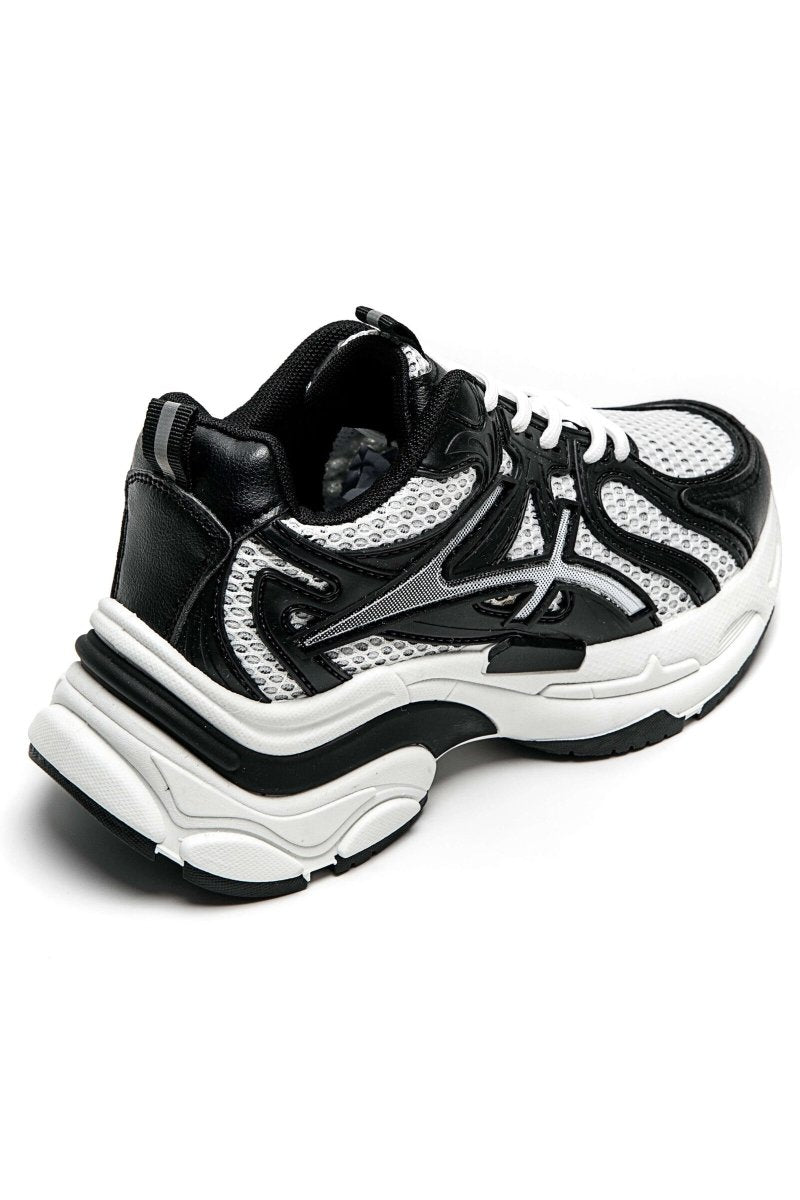 Baskets sneakers noires compensées ultra tendance - RIVE GAUCHE