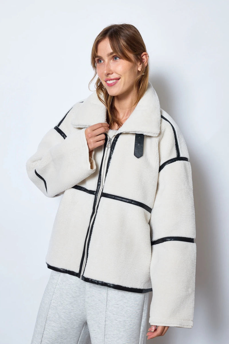Blouson aviateur en sherpa - RIVE GAUCHE