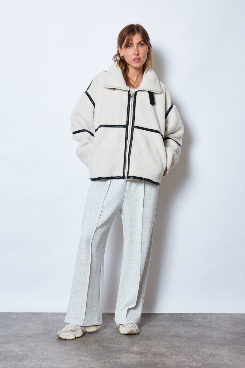 Blouson aviateur en sherpa - RIVE GAUCHE
