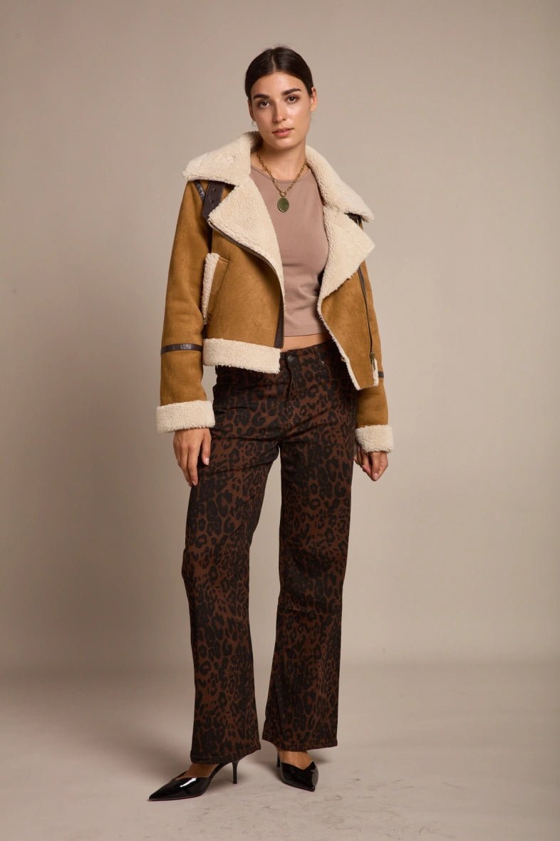 Blouson aviateur en suédine - RIVE GAUCHE