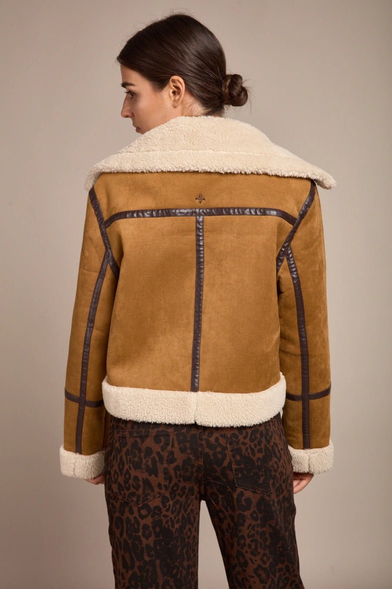 Blouson aviateur en suédine - RIVE GAUCHE