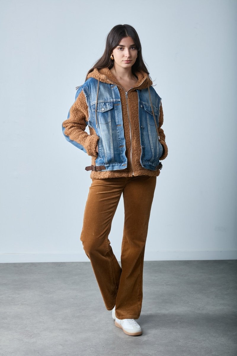 Blouson bi - matière chaud à capuche - Buddy - RIVE GAUCHE