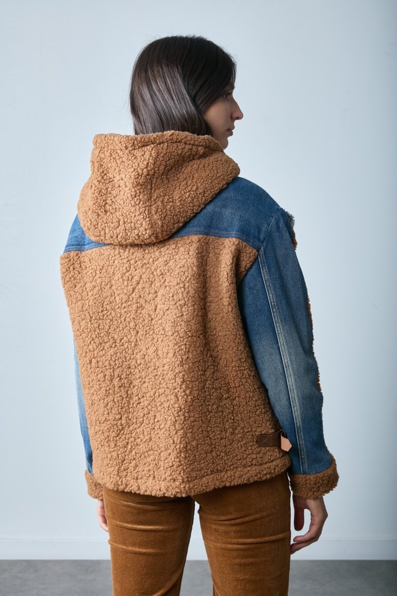 Blouson bi - matière chaud à capuche - Buddy - RIVE GAUCHE