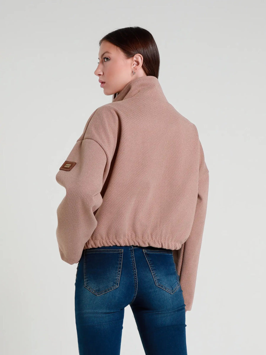 Blouson bomber en sergé camel - RIVE GAUCHE