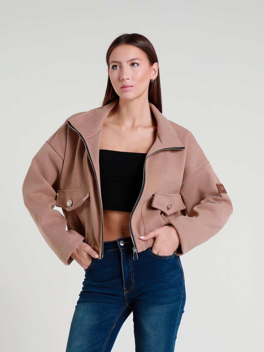 Blouson bomber en sergé camel - RIVE GAUCHE