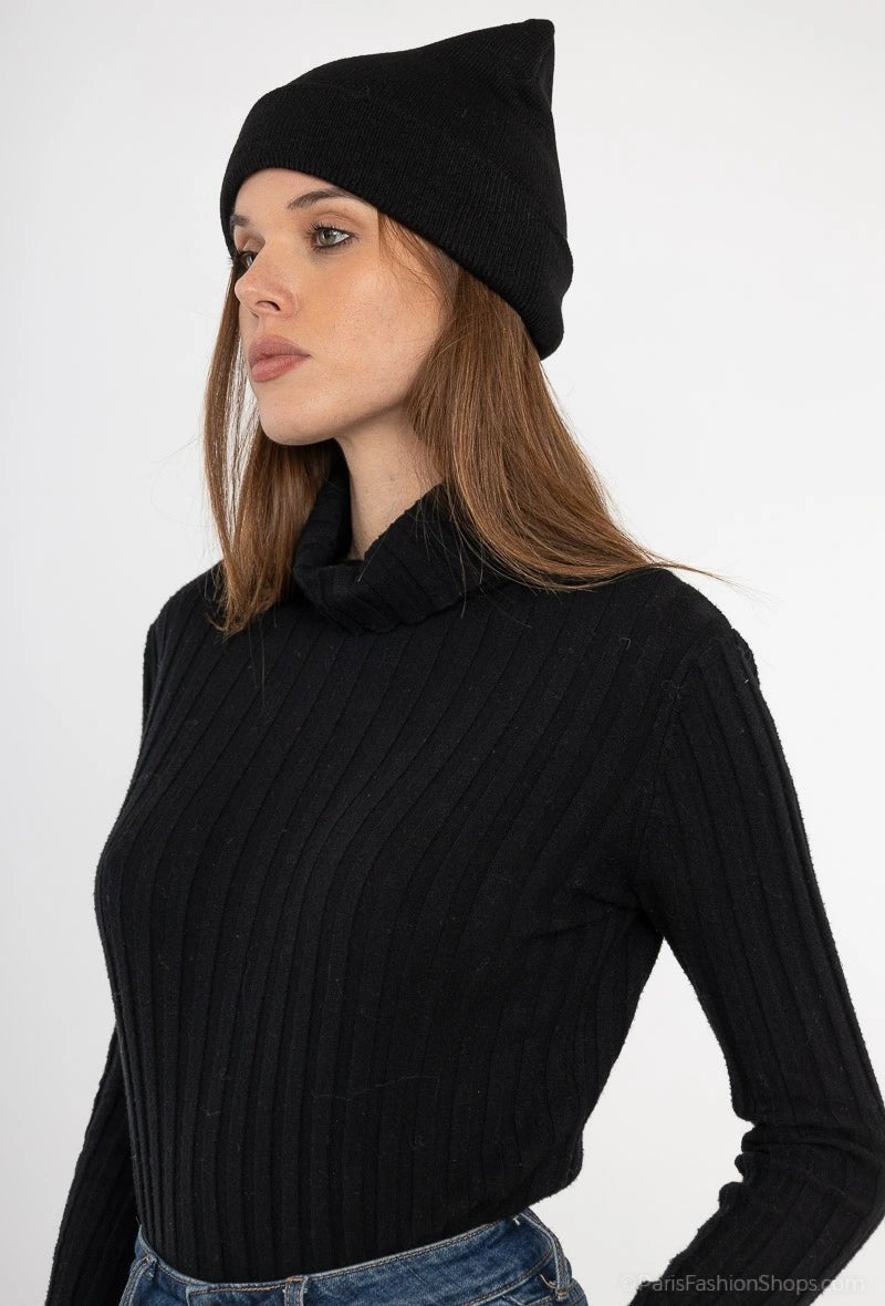 Bonnet noir uni - RIVE GAUCHE