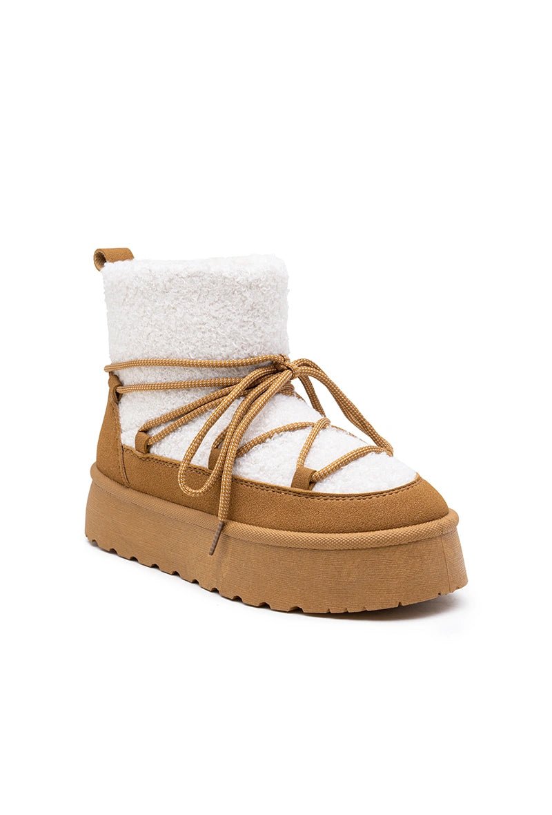 Boots fourrées avec moumoute - RIVE GAUCHE