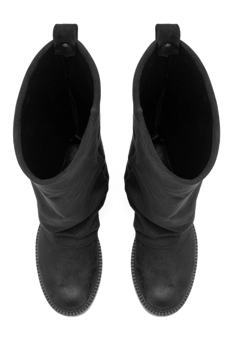 Bottes à revers en suédine - RIVE GAUCHE