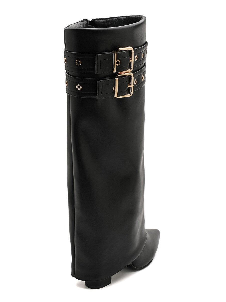 Bottes tendances à talon avec double brides - RIVE GAUCHE