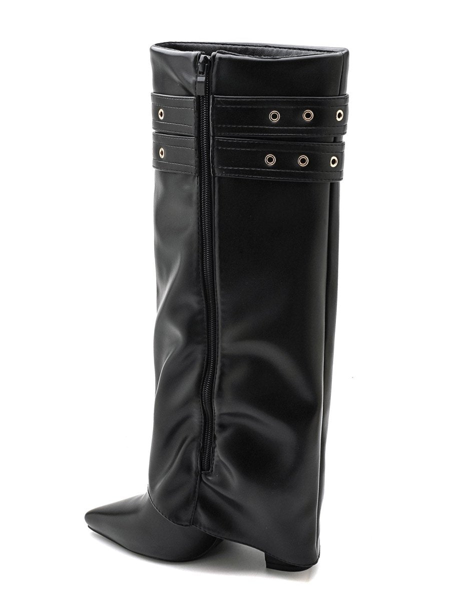 Bottes tendances à talon avec double brides - RIVE GAUCHE