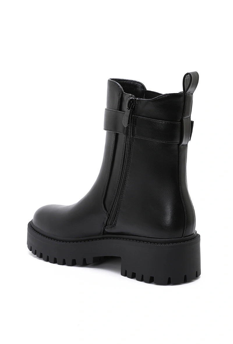 Bottines avec boucle en simili cuir - RIVE GAUCHE