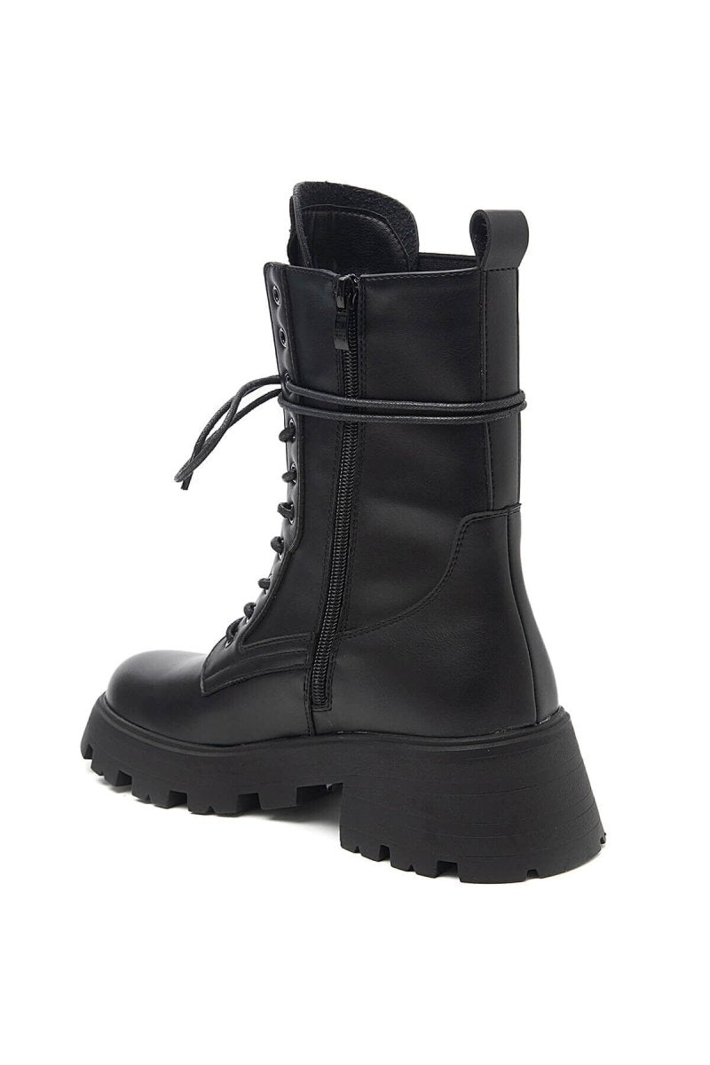 Bottines chelsea à lacets noires - RIVE GAUCHE