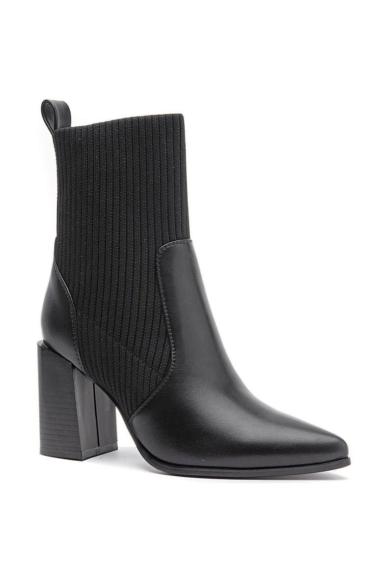 Bottines chelsea à talon noires - RIVE GAUCHE