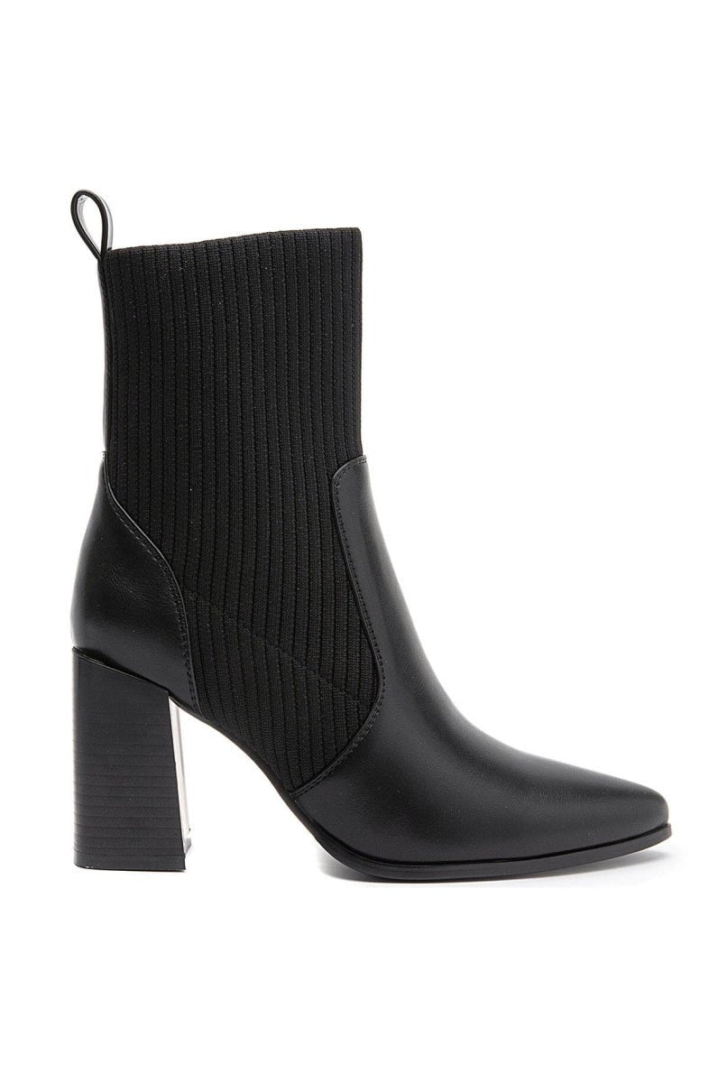 Bottines chelsea à talon noires - RIVE GAUCHE
