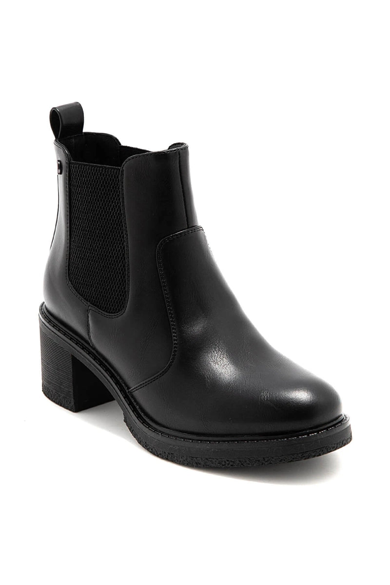 Bottines chelsea à talons carrés noires - RIVE GAUCHE