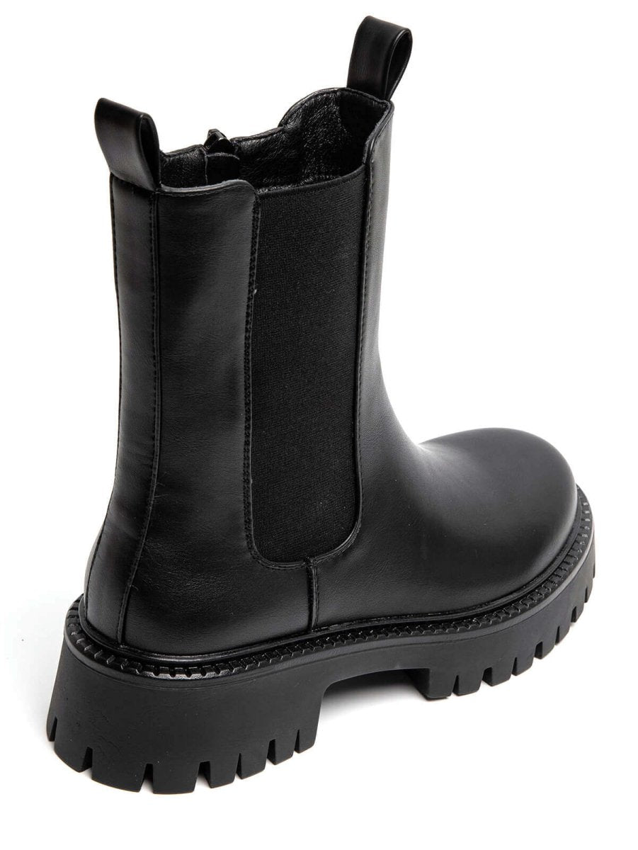 Bottines chelsea crantées noires - RIVE GAUCHE