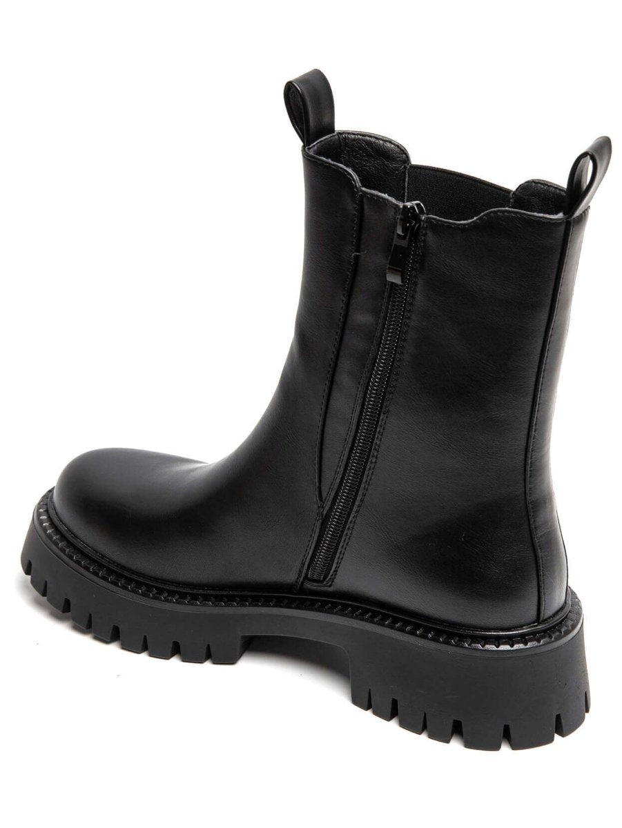 Bottines chelsea crantées noires - RIVE GAUCHE