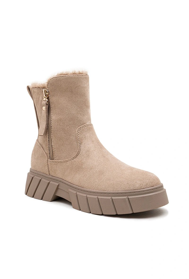 Bottines fourrées taupes - RIVE GAUCHE