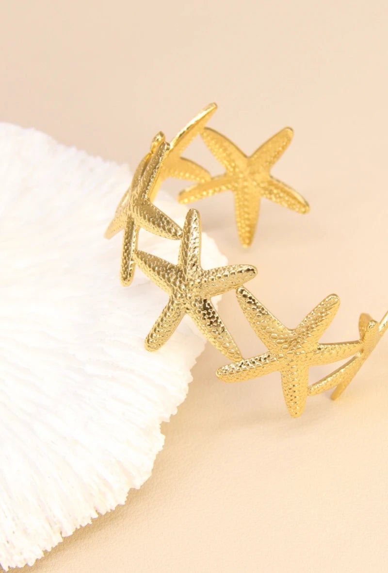 Bracelet Étoile de Mer Ajustable – Élégance Marine en Acier Inoxydable - RIVE GAUCHE