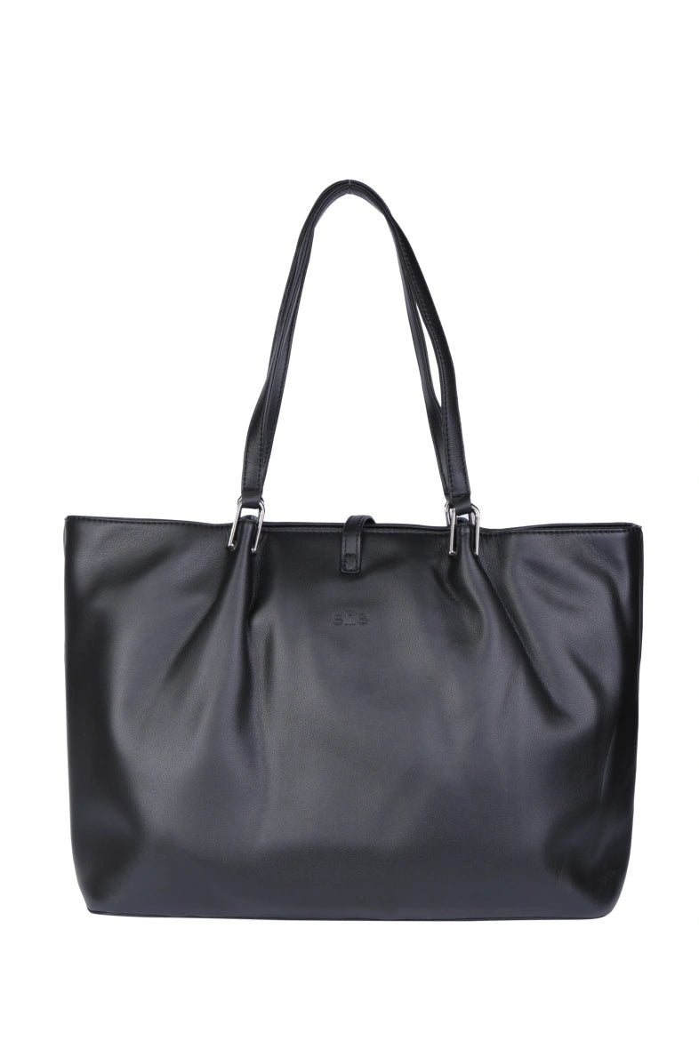 Cabas en similicuir noir - RIVE GAUCHE