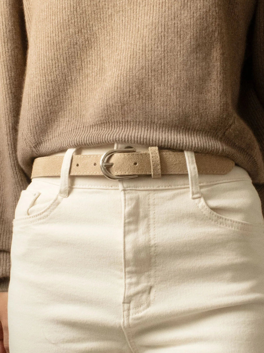 Ceinture en daim beige - RIVE GAUCHE