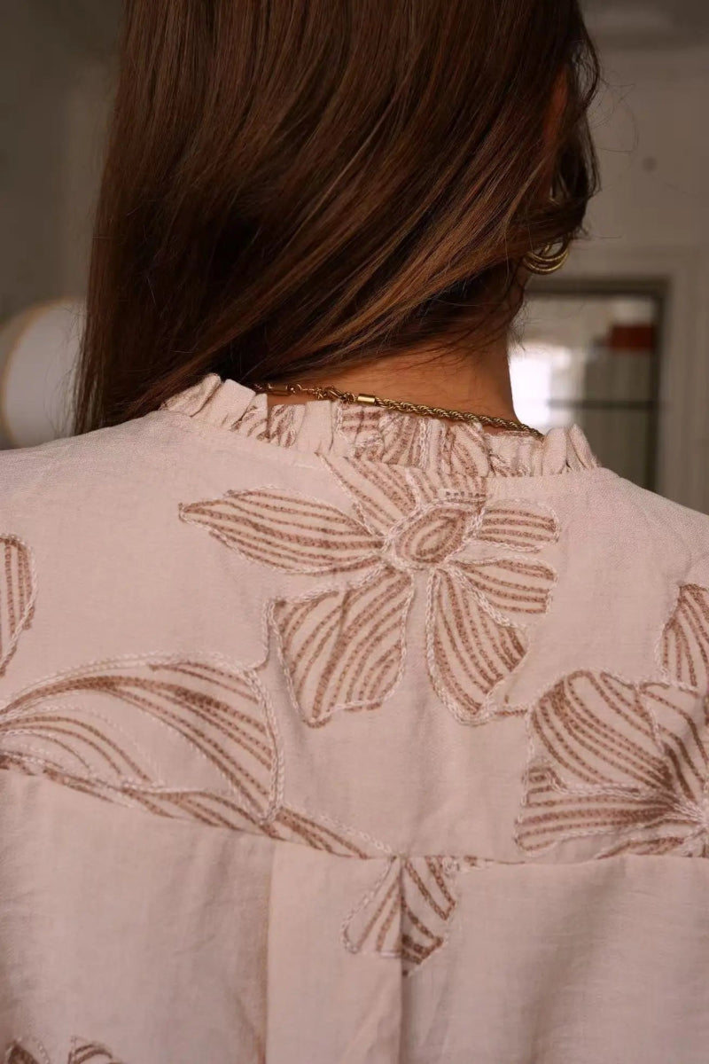 Chemise imprimée à fleurs discrètes - RIVE GAUCHE