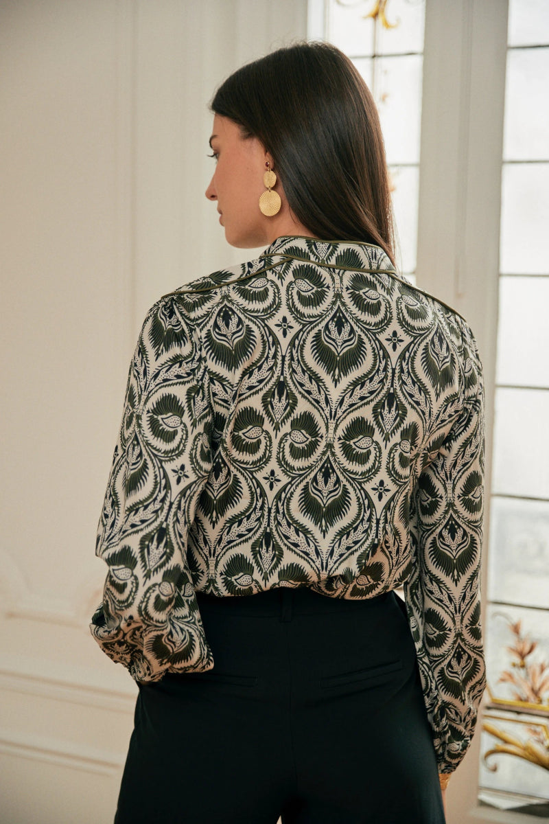 Chemisier imprimé à manches longues - RIVE GAUCHE