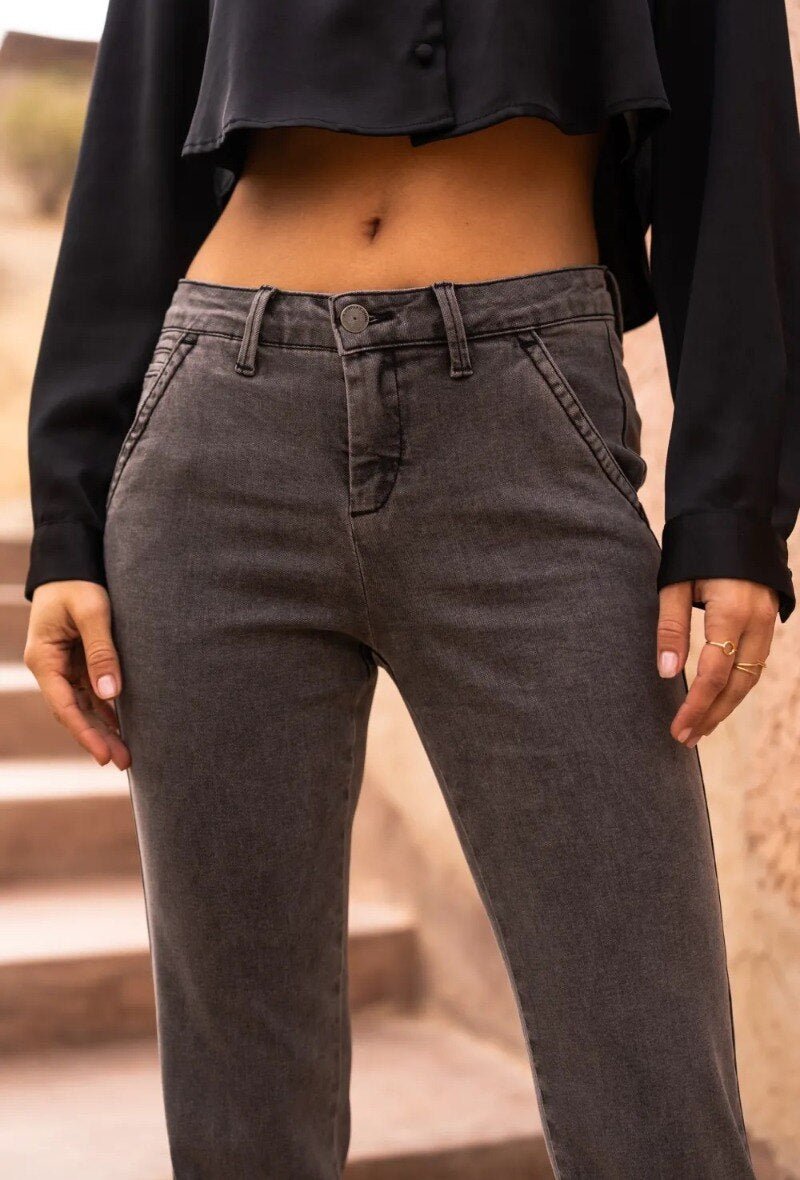 Chino en coton gris - RIVE GAUCHE