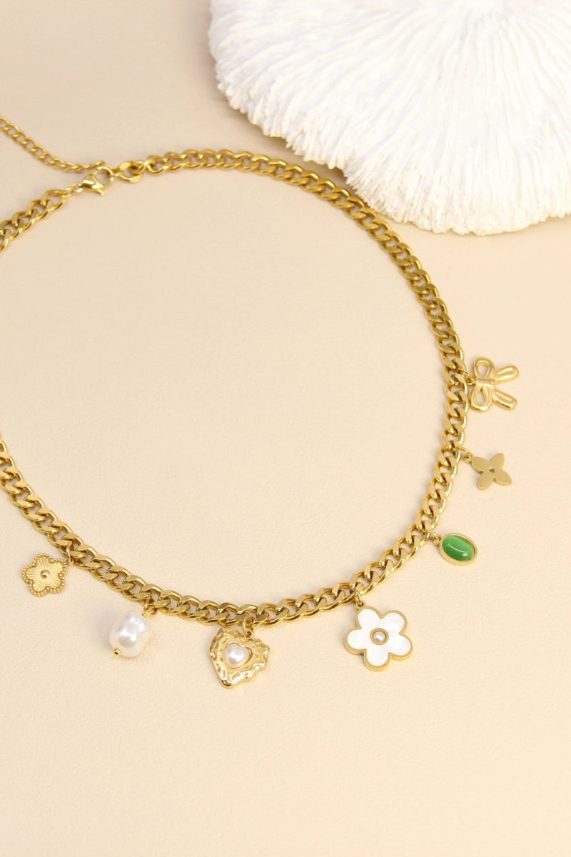 Collier gourmette charms fantaisie – Mix & Match bohème - RIVE GAUCHE