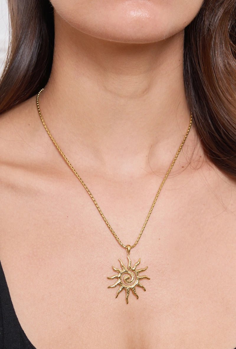 Collier soleil en acier inoxydable - RIVE GAUCHE