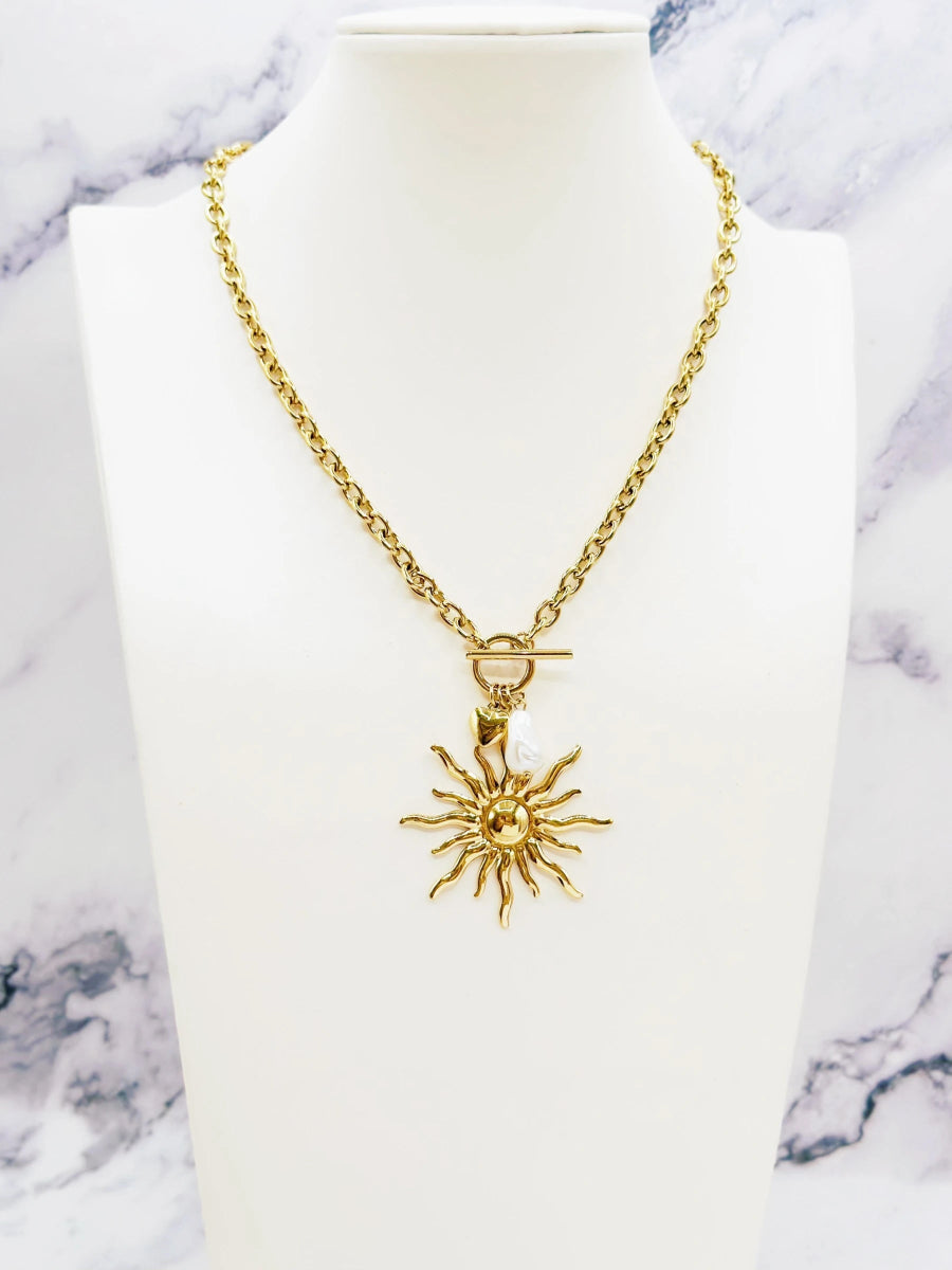 Collier soleil en acier inoxydable non ajustable - RIVE GAUCHE