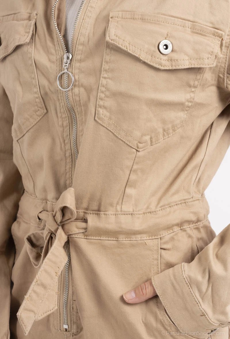 Combinaison en denim beige - RIVE GAUCHE