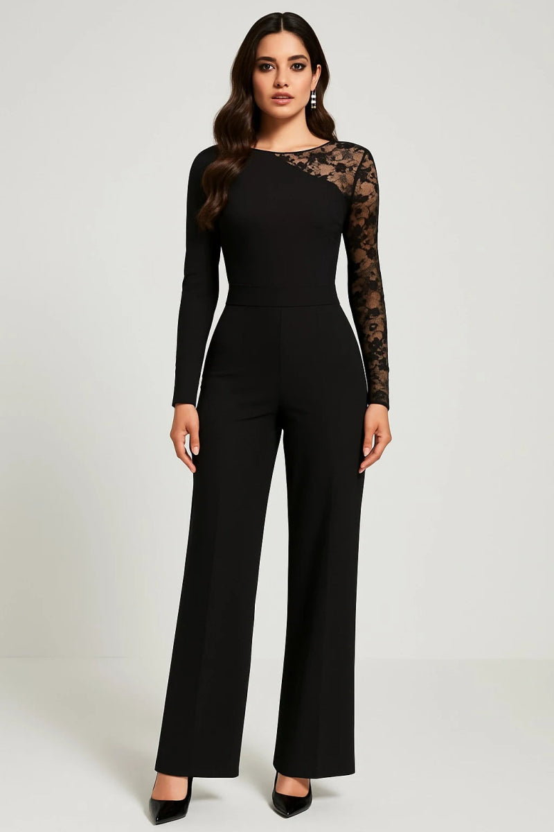 Combinaison noire élégante avec dentelle - RIVE GAUCHE