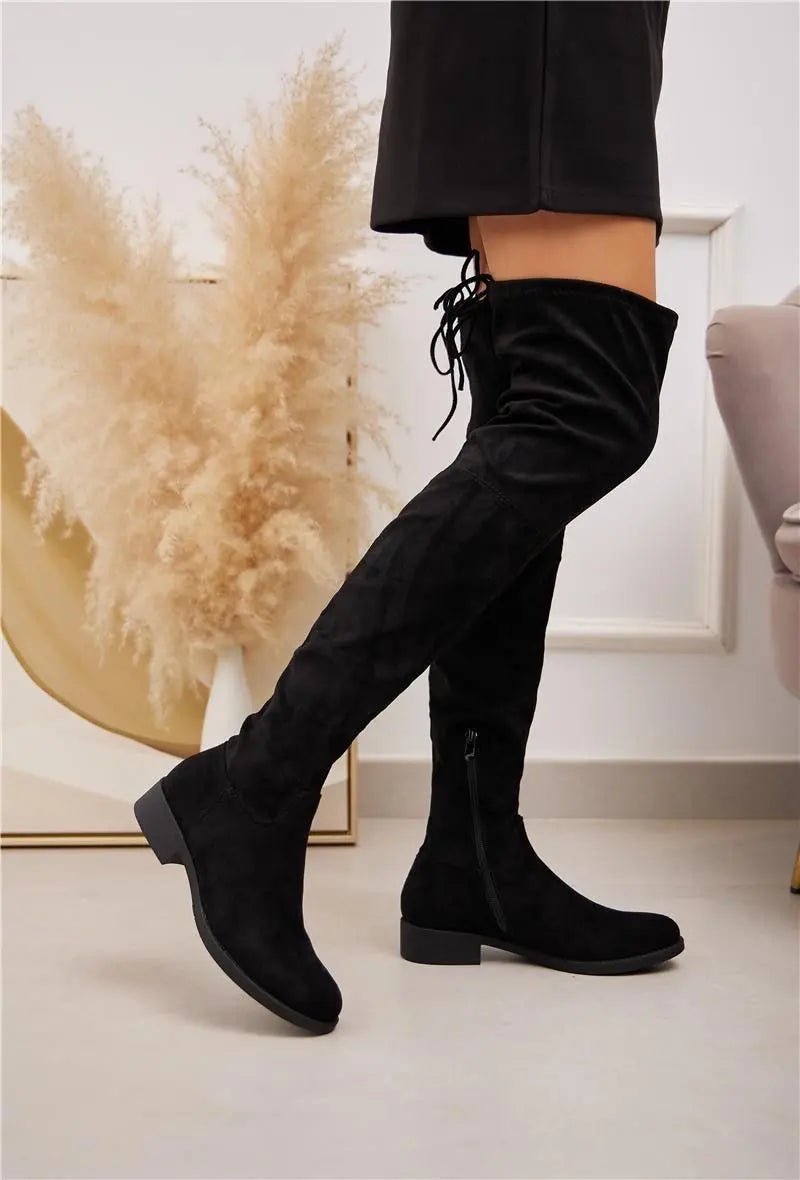 Cuissarde en daim avec lacet - RIVE GAUCHE