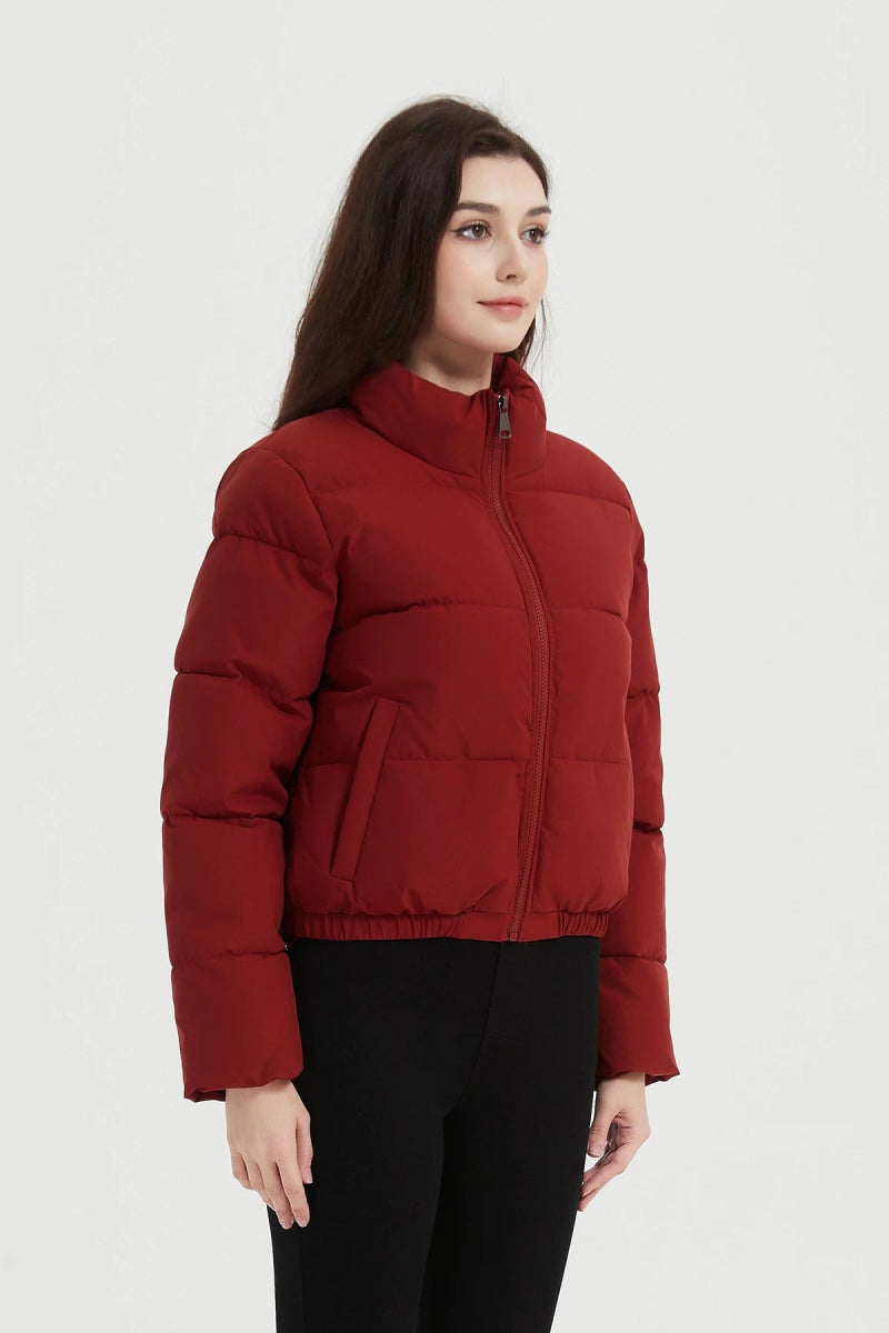 Doudoune courte matelassée bordeaux - RIVE GAUCHE