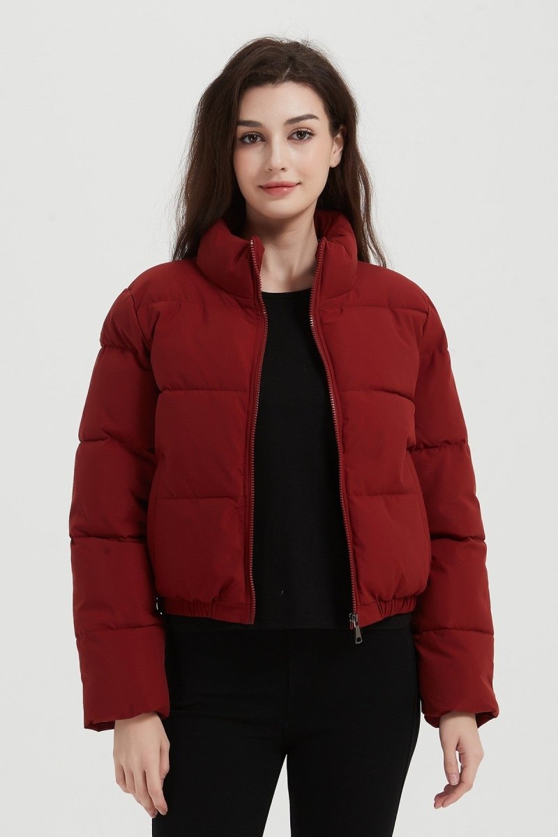 Doudoune courte matelassée bordeaux - RIVE GAUCHE