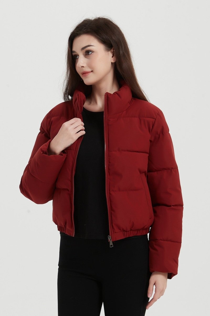 Doudoune courte matelassée bordeaux - RIVE GAUCHE